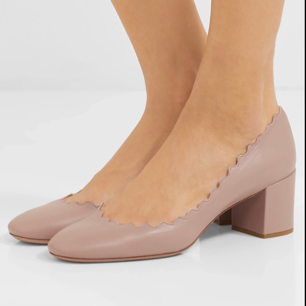 Chloe Lauren Scalloped Pumps